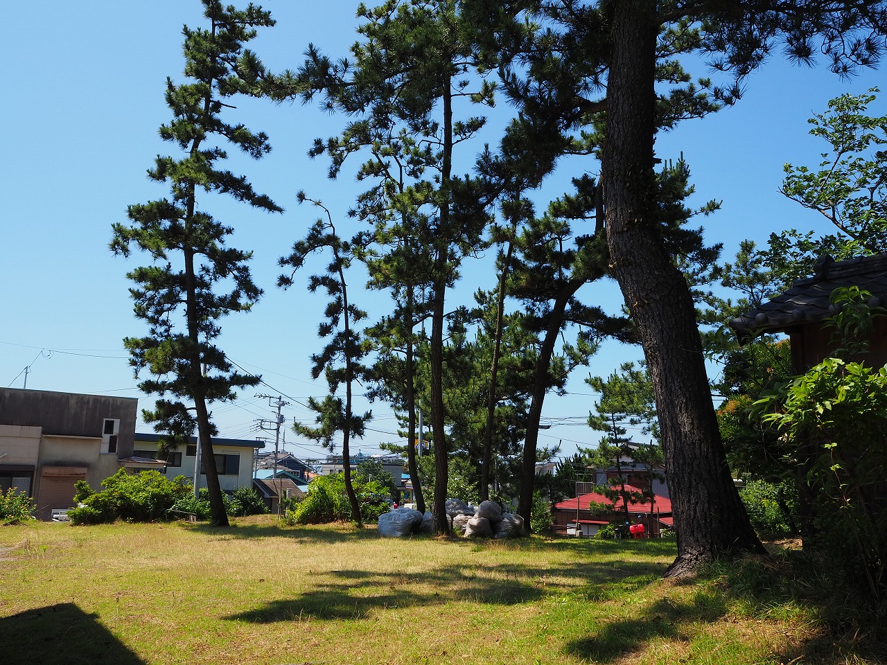 敷地は開放的